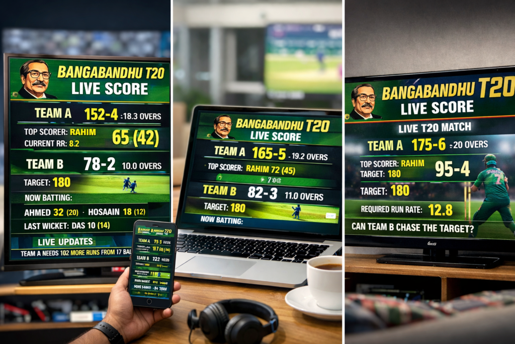 bangabandhu t20 live score