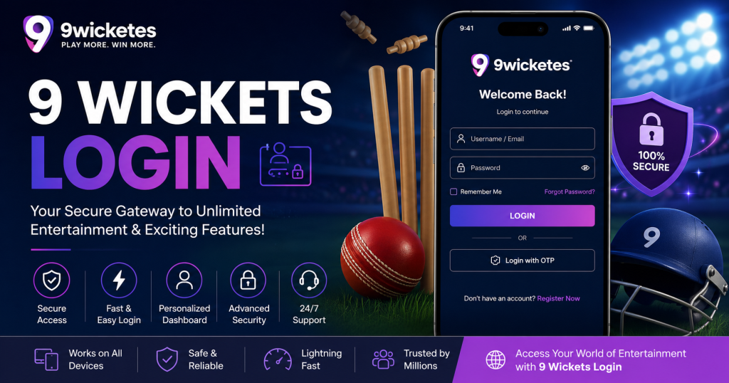 9 wickets login