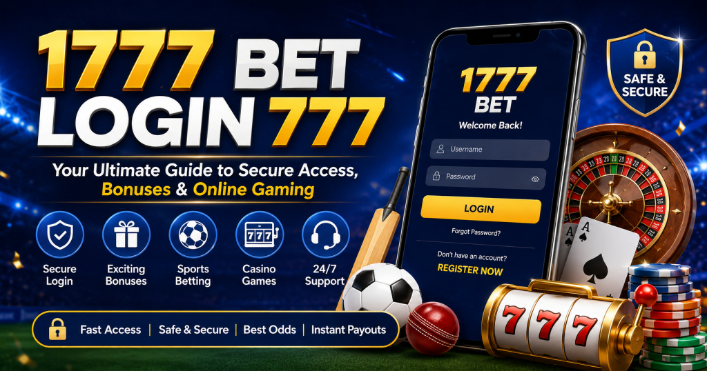 1777 Bet Login 777 – Secure Access to Online Casino & Betting Platform