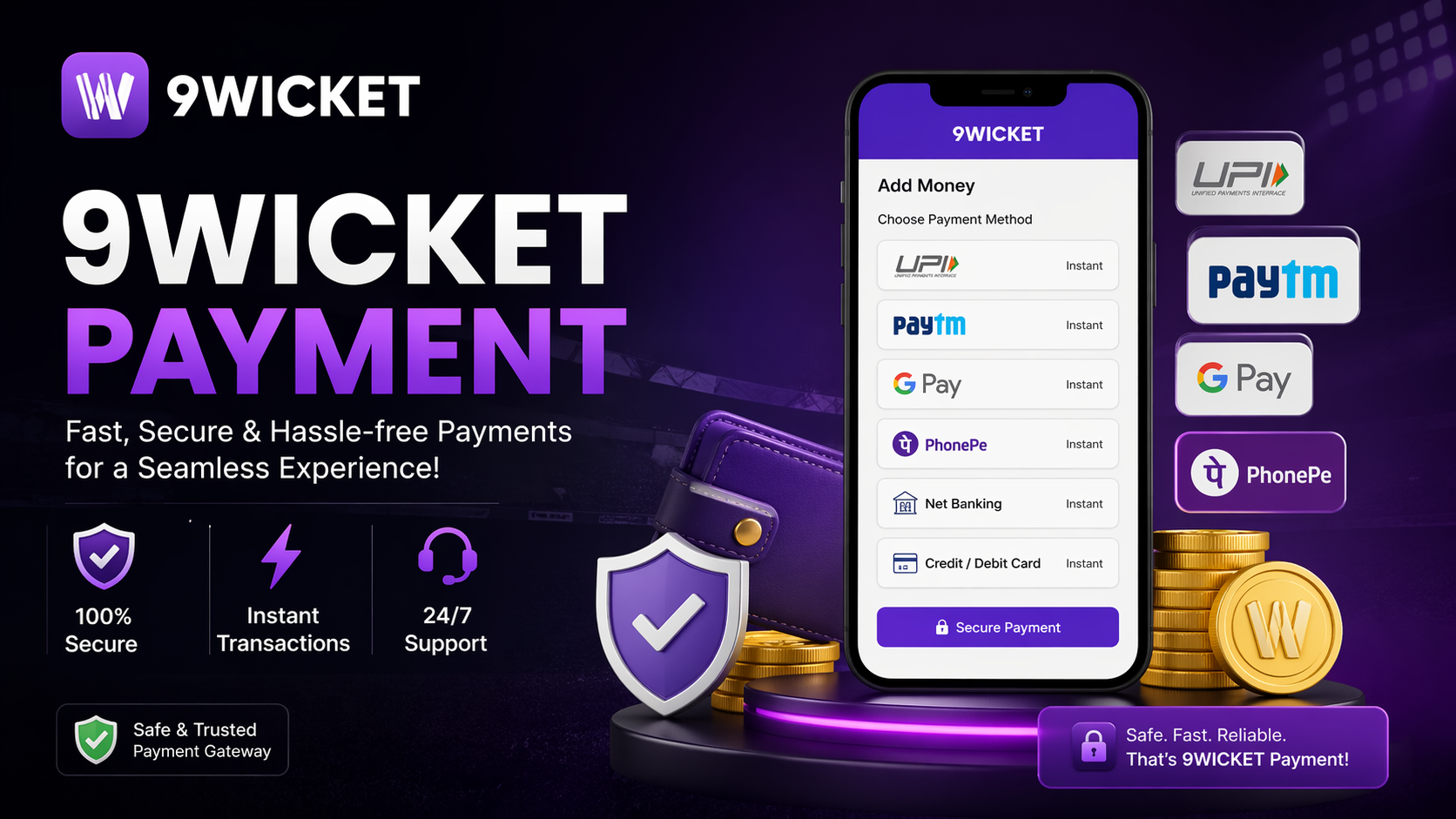 9Wicket Payment Methods Explained (bKash, Rocket, Nagad)