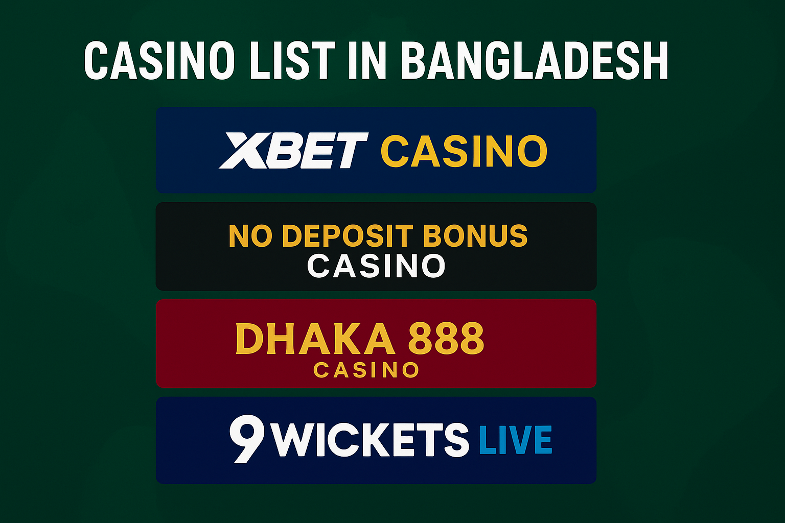 Casino List in Bangladesh: A Comprehensive, Informational Overview for Legal, Cultural, and Tourism Contexts