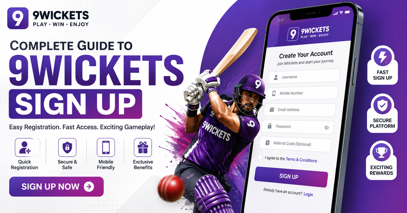 How to Complete 9Wickets Sign Up and Start Playing Today