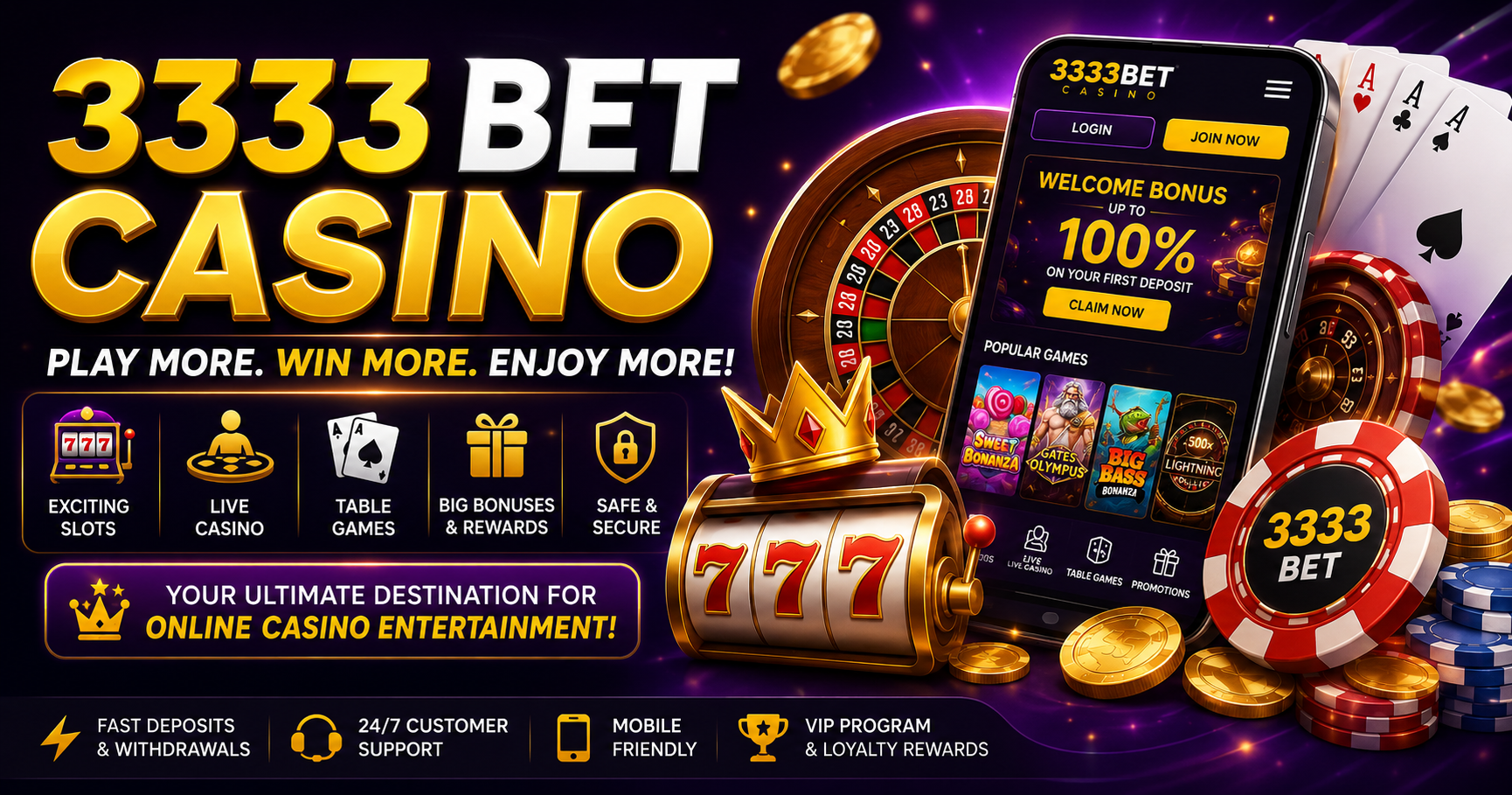 Why 3333 Bet Casino Is Becoming Popular Among Online Casino Players