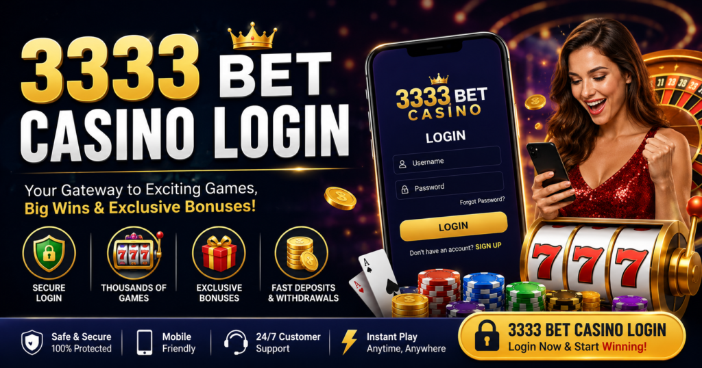 3333 bet casino login