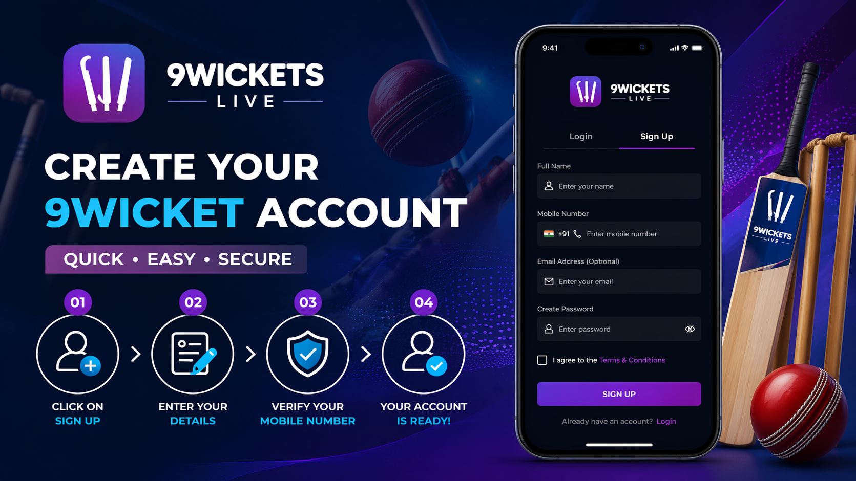 How to Create a 9Wicket Account (Step-by-Step Guide)
