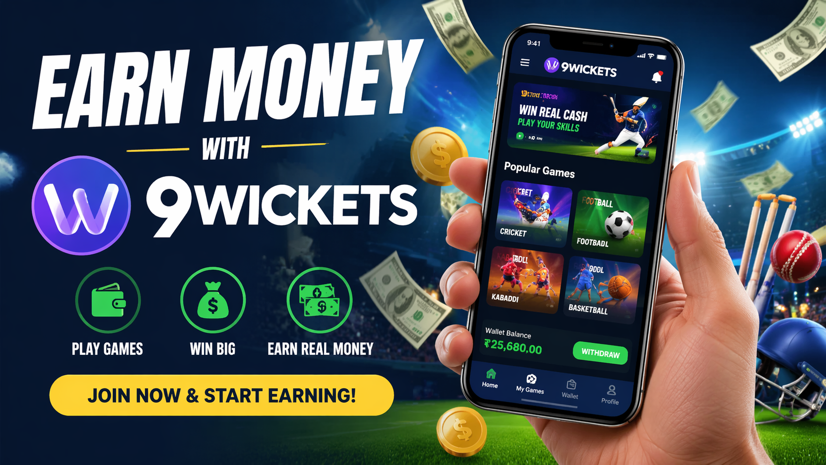 How to Earn Money from 9Wicket in Bangladesh